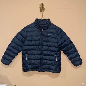 Patagonia Navy Puffer Jacket, Kids Size 5-6